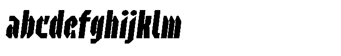 UT Sracotien Oblique Ultra Condensed Bold FONT