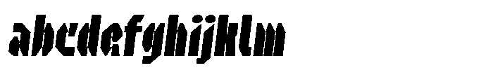 UT Sracotien Oblique Ultra Condensed Extra Bold FONT