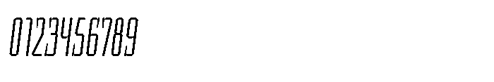 UT Sracotien Oblique Ultra Condensed Extra Light Font OTHER CHARS