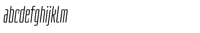 UT Sracotien Oblique Ultra Condensed Extra Light FONT
