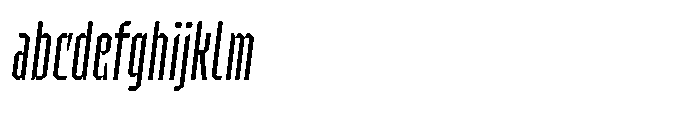 UT Sracotien Oblique Ultra Condensed Light FONT