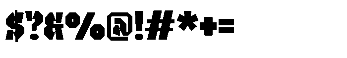 UT Sracotien Semi Condensed Black Font OTHER CHARS