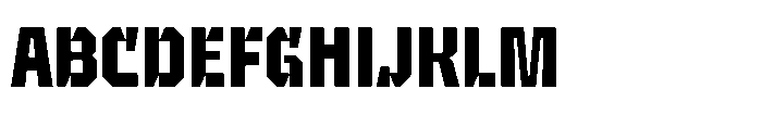 UT Sracotien Semi Condensed Bold Font UPPERCASE