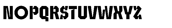UT Sracotien Semi Condensed Bold Font UPPERCASE