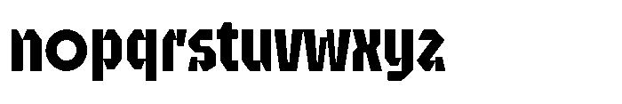 UT Sracotien Semi Condensed Bold Font LOWERCASE