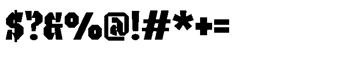 UT Sracotien Semi Condensed Extra Bold Font OTHER CHARS