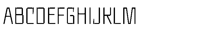 UT Sracotien Semi Condensed Extra Light Font UPPERCASE