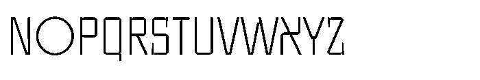 UT Sracotien Semi Condensed Extra Light Font UPPERCASE