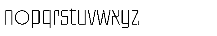 UT Sracotien Semi Condensed Extra Light Font LOWERCASE