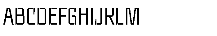 UT Sracotien Semi Condensed Light Font UPPERCASE