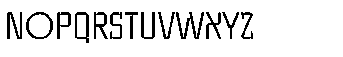 UT Sracotien Semi Condensed Light Font UPPERCASE