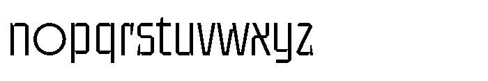 UT Sracotien Semi Condensed Light Font LOWERCASE