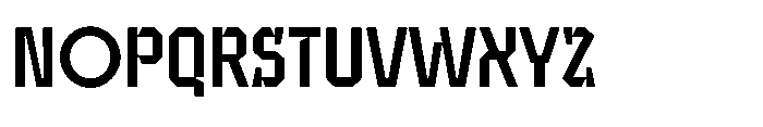 UT Sracotien Semi Condensed Medium Font UPPERCASE