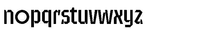 UT Sracotien Semi Condensed Medium Font LOWERCASE