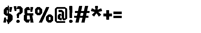 UT Sracotien Semi Condensed Semi Bold Font OTHER CHARS