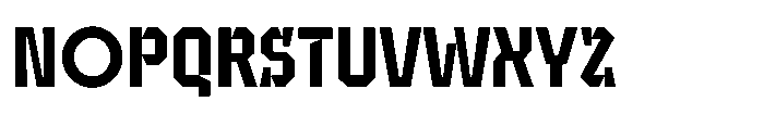 UT Sracotien Semi Condensed Semi Bold Font UPPERCASE