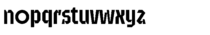 UT Sracotien Semi Condensed Semi Bold Font LOWERCASE
