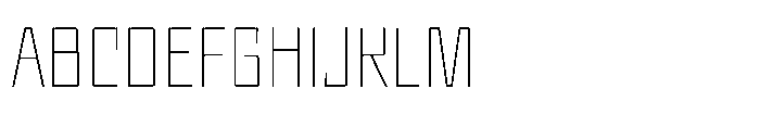 UT Sracotien Semi Condensed Thin Font UPPERCASE