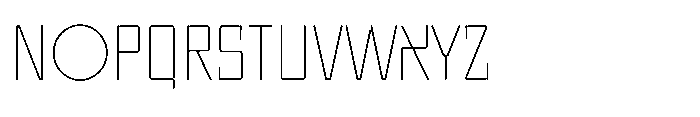 UT Sracotien Semi Condensed Thin Font UPPERCASE