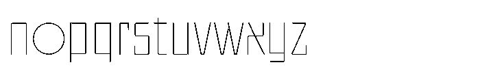 UT Sracotien Semi Condensed Thin Font LOWERCASE