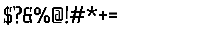 UT Sracotien Semi Condensed Font OTHER CHARS