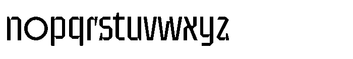 UT Sracotien Semi Condensed Font LOWERCASE