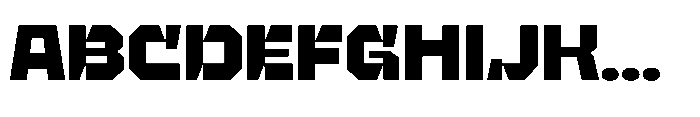 UT Sracotien Semi Expanded Black Font UPPERCASE