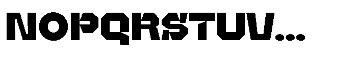 UT Sracotien Semi Expanded Black Font UPPERCASE