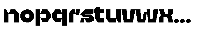UT Sracotien Semi Expanded Black Font LOWERCASE