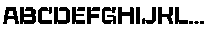 UT Sracotien Semi Expanded Bold Font UPPERCASE