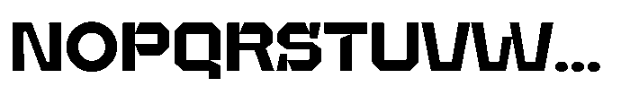 UT Sracotien Semi Expanded Bold Font UPPERCASE