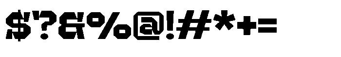 UT Sracotien Semi Expanded Extra Bold Font OTHER CHARS