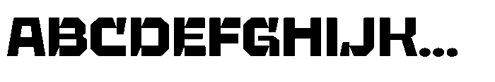 UT Sracotien Semi Expanded Extra Bold Font UPPERCASE
