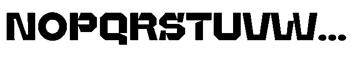 UT Sracotien Semi Expanded Extra Bold Font UPPERCASE