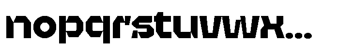 UT Sracotien Semi Expanded Extra Bold Font LOWERCASE