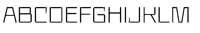 UT Sracotien Semi Expanded Extra Light Font UPPERCASE