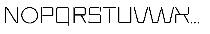 UT Sracotien Semi Expanded Extra Light Font UPPERCASE