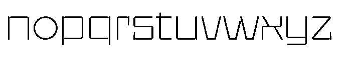UT Sracotien Semi Expanded Extra Light Font LOWERCASE