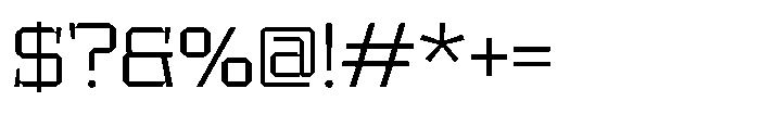 UT Sracotien Semi Expanded Light Font OTHER CHARS