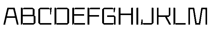 UT Sracotien Semi Expanded Light Font UPPERCASE