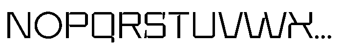 UT Sracotien Semi Expanded Light Font UPPERCASE