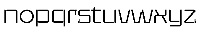 UT Sracotien Semi Expanded Light Font LOWERCASE