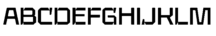 UT Sracotien Semi Expanded Medium Font UPPERCASE
