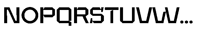 UT Sracotien Semi Expanded Medium Font UPPERCASE