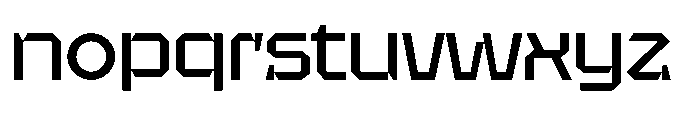 UT Sracotien Semi Expanded Medium Font LOWERCASE