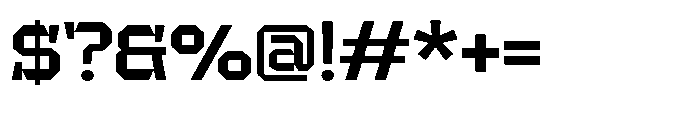 UT Sracotien Semi Expanded Semi Bold Font OTHER CHARS