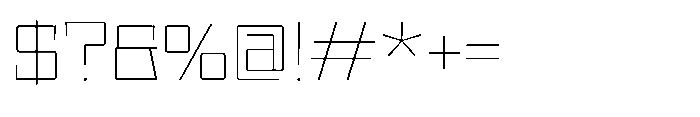 UT Sracotien Semi Expanded Thin Font OTHER CHARS