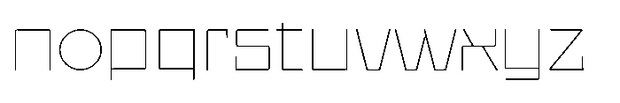 UT Sracotien Semi Expanded Thin Font LOWERCASE