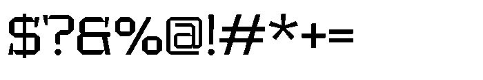 UT Sracotien Semi Expanded Font OTHER CHARS