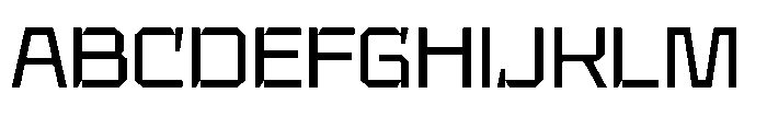 UT Sracotien Semi Expanded Font UPPERCASE